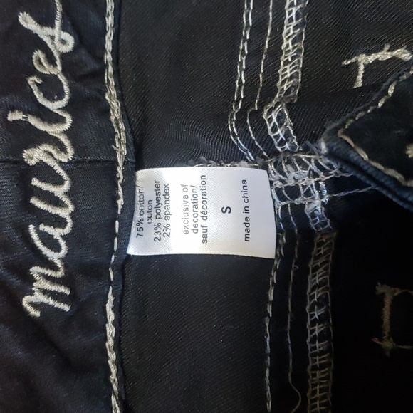 Maurices Blue Stretch Skinny Low Rise Jeans.  Size S - Picture 7 of 8